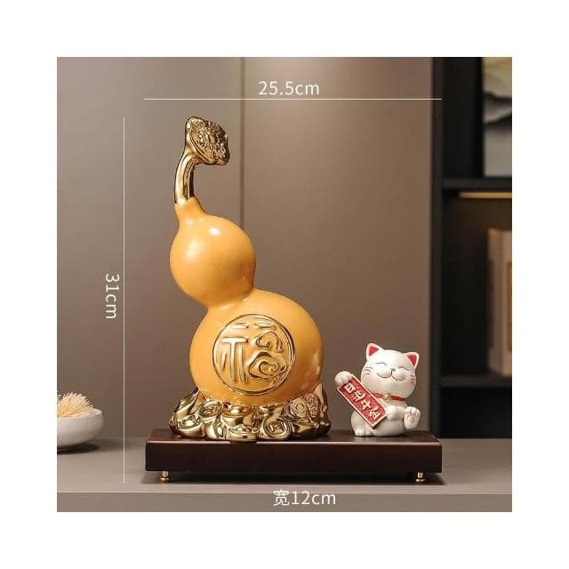 招財福祿葫蘆擺件家居客廳電視櫃柿柿如意裝飾品搬家禮物喬遷禮品