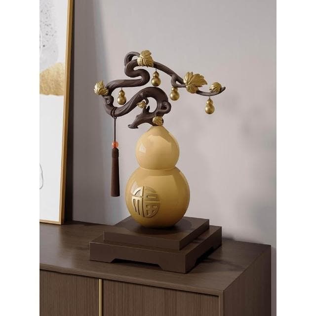五福臨門葫蘆擺件新中式酒櫃招財納福裝飾品博古架送領導喬遷禮品