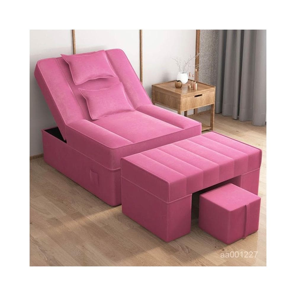 足浴沙髮電動全自動足療店按摩一體床美容院美甲桑拿洗腳修腳躺椅按摩床 沙發 電動沙發 按摩椅 0KNC