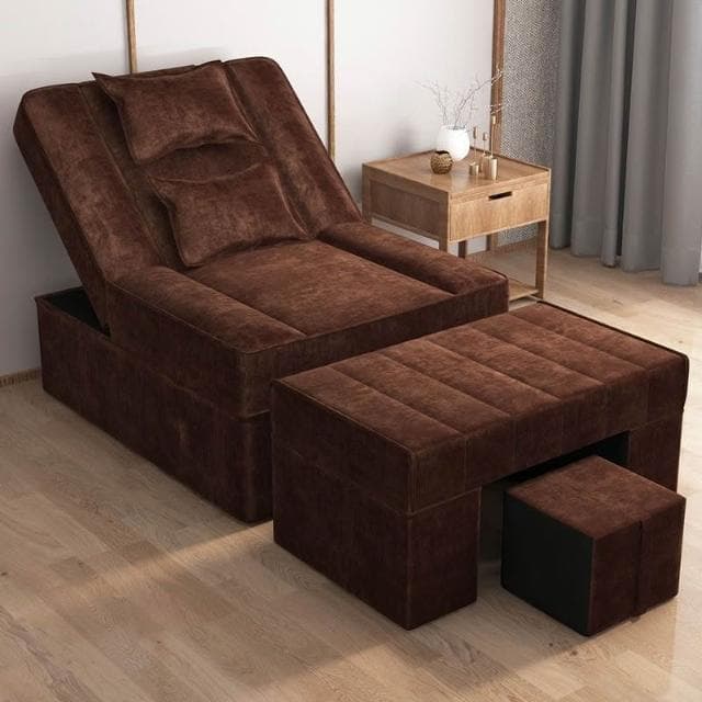 足浴沙髮電動全自動足療店按摩一體床美容院美甲桑拿洗腳修腳躺椅按摩床 沙發 電動沙發 按摩椅 0KNC