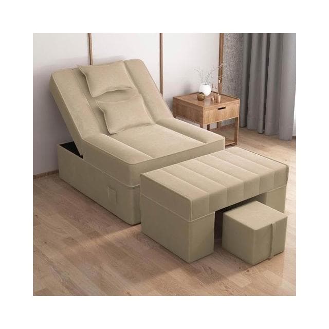 足浴沙髮電動全自動足療店按摩一體床美容院美甲桑拿洗腳修腳躺椅按摩床 沙發 電動沙發 按摩椅 0KNC