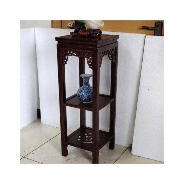 花架實木中式客廳榆木仿古花架子多層室內特價綠蘿盆景方形展示邊桌 盆栽架 花架 植物架 3TJ3