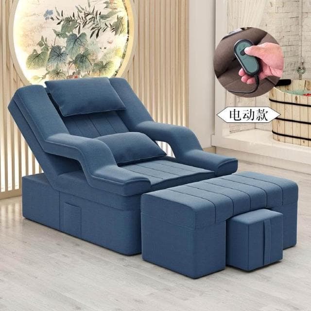 息美睫椅子足浴床靠椅床足浴沙髮美甲沐足足療按摩床電動躺椅休按摩床 沙發 電動沙發 按摩椅 DJVC