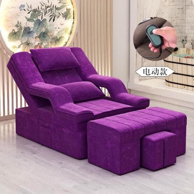 息美睫椅子足浴床靠椅床足浴沙髮美甲沐足足療按摩床電動躺椅休按摩床 沙發 電動沙發 按摩椅 DJVC