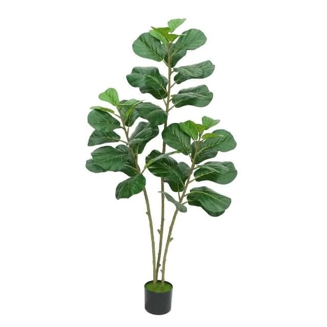 🌿仿真植物🌿仿真琴葉榕 落地假盆栽 室內大型仿生綠植擺件 客廳輕奢裝飾花 假樹 客廳裝飾品