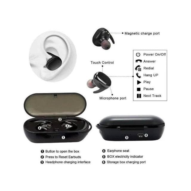 現貨 Y30Y50藍牙耳機長續航高音質降噪無線耳機