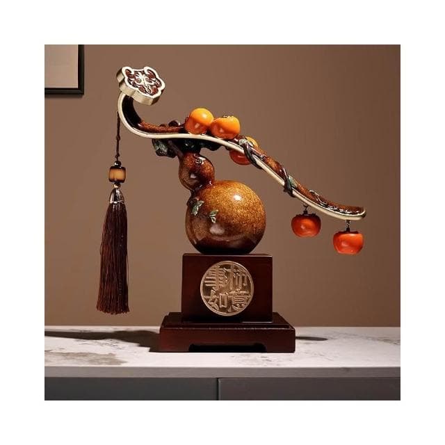 創意新中式如意擺件 軟裝家居 玄關裝飾 送朋友喬遷 裝飾品 開業喬遷生日禮物