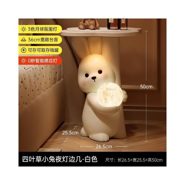 小熊茶几客廳擺件落地存錢罐沙發邊幾床頭櫃可愛傢俱裝飾喬遷禮物