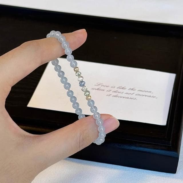 🎗飾間首飾鋪 時尚個性彩色串珠手鍊女簡約小眾設計首饰高級感精緻手飾