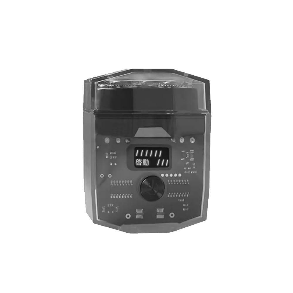 【ibits】KONKA 康佳 透明數顯電動刮鬍刀 USB快充 雙刀頭雙環刀網 IPX6全機防水 KTXD-1320-T