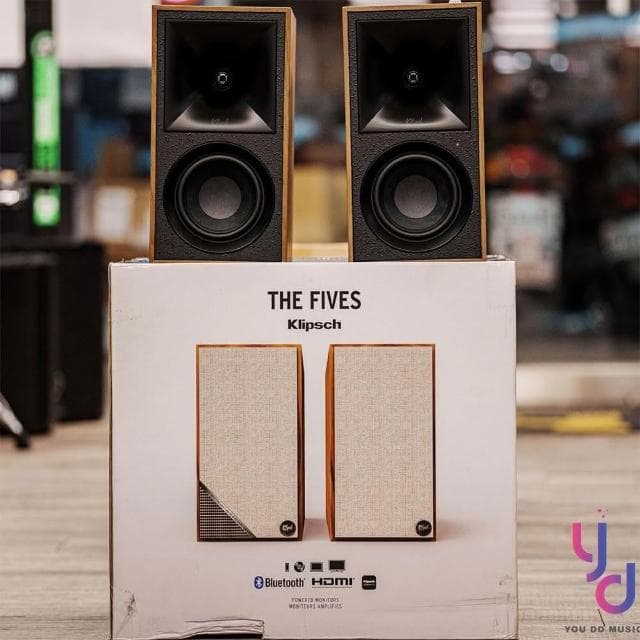 【Klipsch】Klipsch 古力奇 THE FIVES fives 五吋 主動式 喇叭 音響 藍牙 HDMI 公司貨 一年保