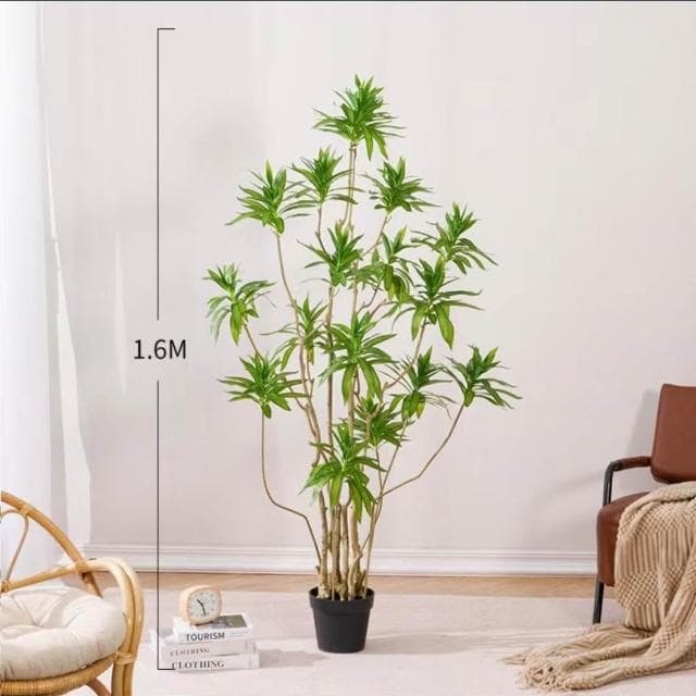 仿真綠植百閤竹大型北歐室內客廳櫥窗網紅造型假植物造景盆栽擺件居傢裝飾 仿真植物 人造樹 假樹 假植物