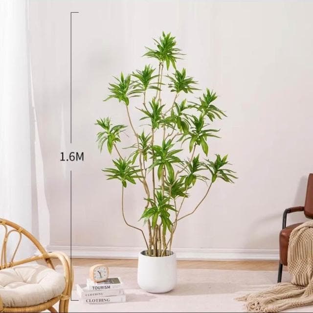 仿真綠植百閤竹大型北歐室內客廳櫥窗網紅造型假植物造景盆栽擺件居傢裝飾 仿真植物 人造樹 假樹 假植物