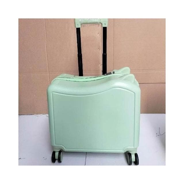 新款20寸可坐騎行兒童行李箱 可愛貓耳朵拉杆箱 密碼鎖萬向輪旅行箱