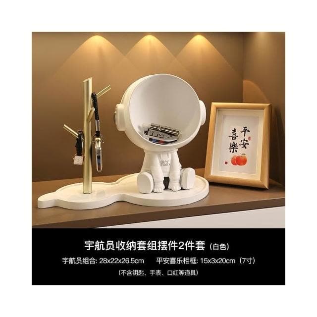 创意宇航员入户玄关钥匙收纳摆件家居装饰品客厅置物乔迁新居礼品