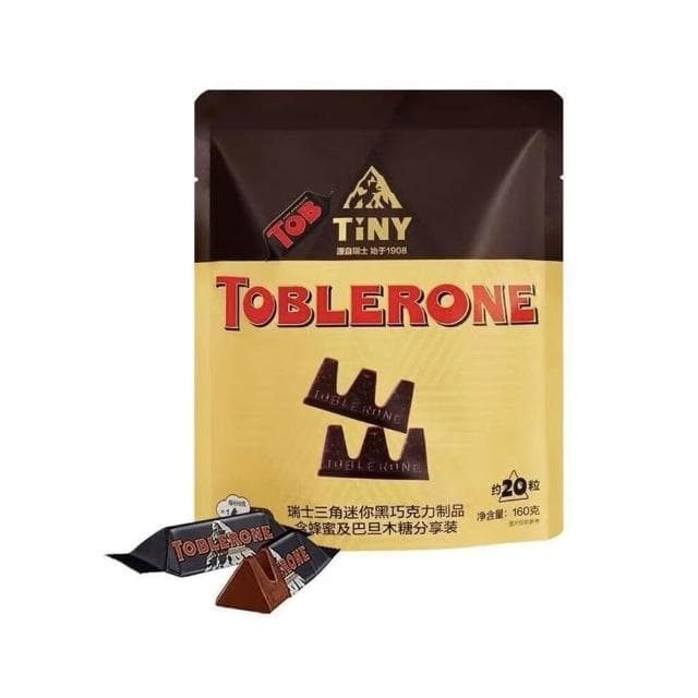 Lucky Toblerone/瑞士三角巧克力迷你牛奶160g袋裝進口黑巧休閑零食喜糖