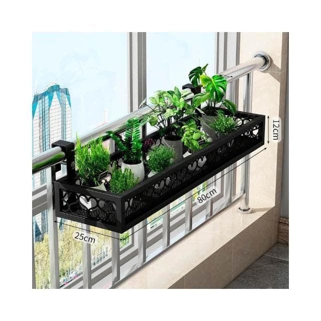 多肉置物架 陽台盆栽架 懸掛花盆架 護欄植物架 鐵藝植物架 窗台欄桿花盆 多肉掛架 窗戶花架 陽台 花架