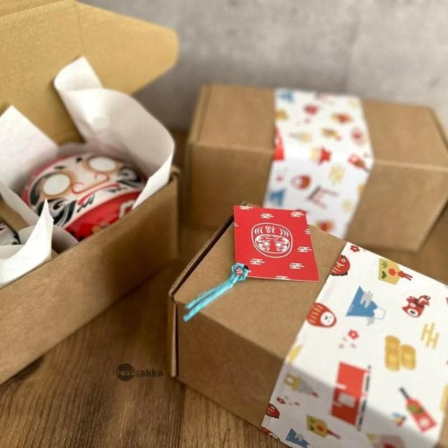 〓樂齊商店〓 開運招福 許願達摩紅白茶葉保存罐組 伴手禮 送禮 長輩送禮 客戶送禮 生日禮物 新居落成送禮