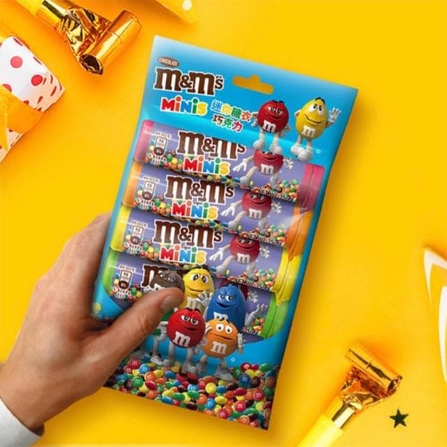 【M&Ms MM巧克力】迷你糖衣巧克力 牛奶巧克力 35公克X5罐/袋