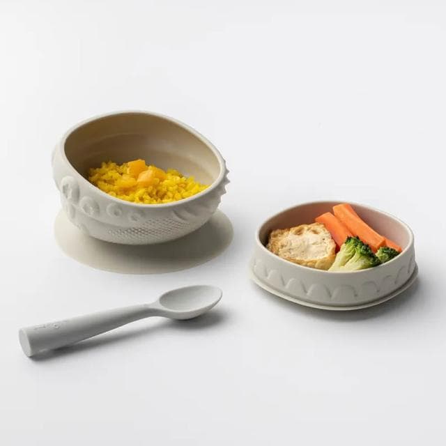 【Miniware】鉑金五感碗啟蒙禮盒-八色可選 附品牌紙袋/寶寶餐具/五感啟蒙/100%柔軟矽膠/吸盤餐具(寶寶共和國)