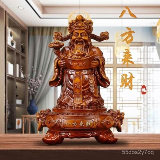熱賣 優選【八方來財】財神爺招財擺件 家用旺宅擺件 客廳酒櫃擺件 門市開業禮品 喬遷禮品