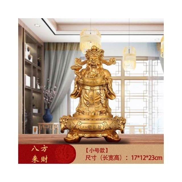 熱賣 優選【八方來財】財神爺招財擺件 家用旺宅擺件 客廳酒櫃擺件 門市開業禮品 喬遷禮品