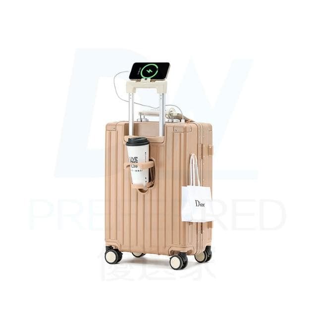 DW優選家 輕奢款 AIRWAY 鋁框行李箱 28吋行李箱 商務行李箱 旅行箱 純PC行李箱 高強度鋁框箱丨日本萬向輪