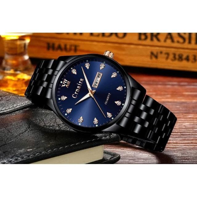 手錶男2025新款男士爸爸商務風瑞士錶簡約氣質精緻石英錶男生防水機械錶送男朋友輕奢小眾高級感精工錶高顏值精品金屬男錶