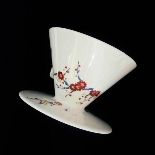 星芒 骨瓷濾杯 星芒濾杯 骨瓷濾杯 錦繪梅紋 櫻花限定版 全球限量2022個