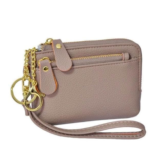 零錢包女卡片鑰匙證件卡包韓版ins風高顏值小巧便攜短夾防水迷你收納拉鏈小錢包女款學生高中生短款大容量多層零錢包