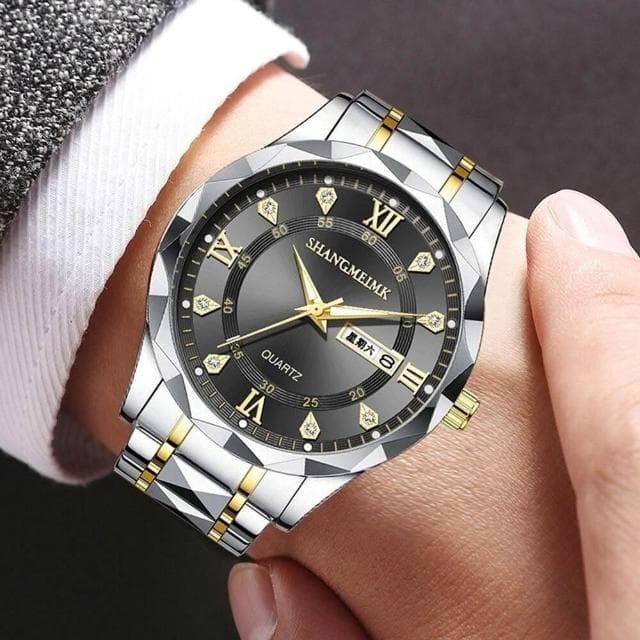 手錶男瑞士錶男士石英表輕奢高級感精工錶鋼帶機械錶男款商務爸爸手腕表精品手錶送男朋友防水石英錶時尚簡約男錶