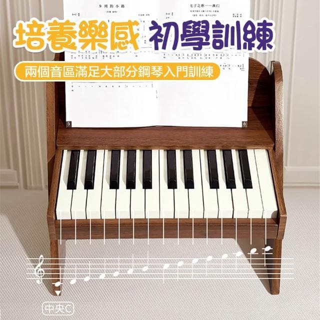 【LEMU 樂牧】兒童電子琴 25鍵兒童鋼琴 鋼琴玩具 兒童節禮物 仿真鋼琴 音樂玩具 音樂啟蒙 生日禮物 樂器玩具 兒童鋼琴