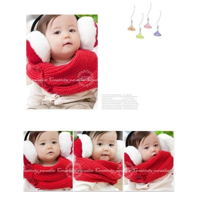 兒童毛線圍巾-韓版秋冬熱賣超保暖兒童圍脖親子毛線圍巾☆豪麥網☆