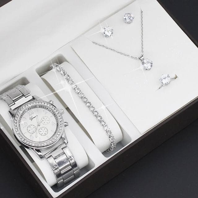 手錶套裝女輕奢高級感精工錶小巧精緻女士瑞士錶高顏值精品金屬女錶氣質小眾ins風女用手錶女款學生石英錶高中生光動能腕錶