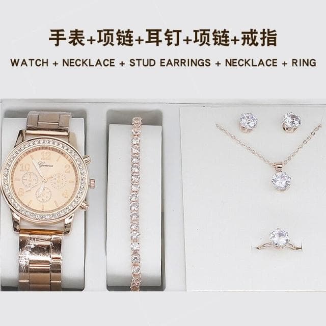 手錶套裝女輕奢高級感精工錶小巧精緻女士瑞士錶高顏值精品金屬女錶氣質小眾ins風女用手錶女款學生石英錶高中生光動能腕錶