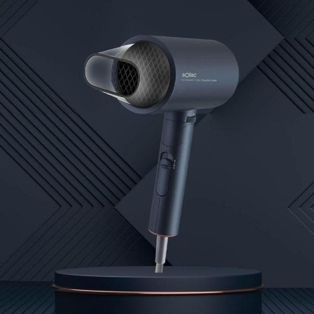 【SOLAC】搭贈組|無風段生物陶瓷負離子吹風機 SHD-508 (恆溫護髮 速乾不傷髮 折疊收納 自調風量_Kimi極美職人推薦)