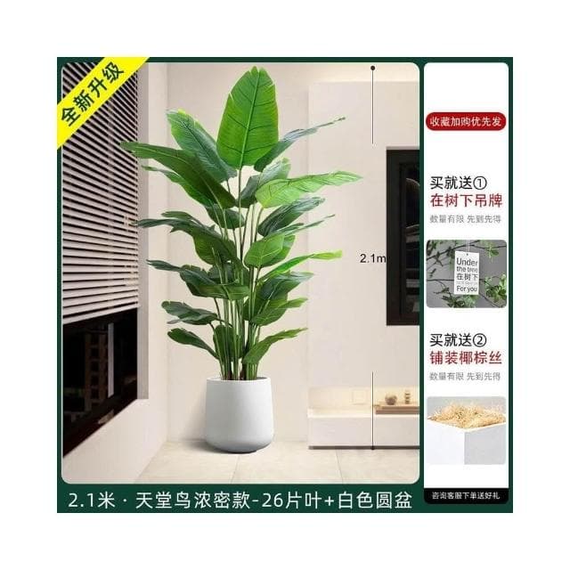 💖 仿真綠植 高端假植物天堂鳥 仿真花 輕奢室內盆栽 裝飾樹 擺件客廳仿生 綠植盆栽人造植 假花盆景擺