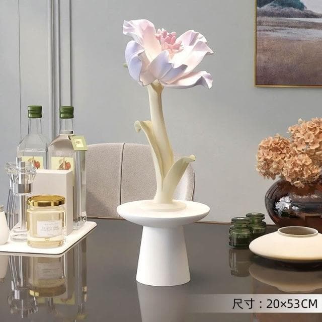 【含運#含稅】輕奢仿真花卉工藝品擺件客廳餐廳傢居裝飾品喬遷生日禮物