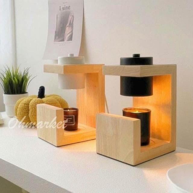 生活市集 ✨定時+調光✨北歐實木融蠟燈 蠟燭燈 蠟燭暖燈 融燭燈 香氛蠟燭燈 香氛蠟燭暖燭燈母親節禮物