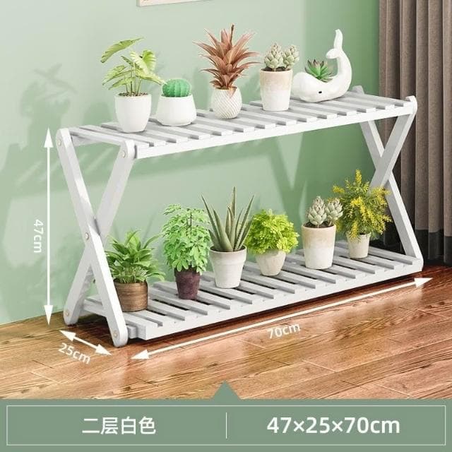 凱莎優選 陽臺花架子室內多層實木客廳傢用置物架多肉綠蘿花盆架裝飾植物架 花架 盆栽架 陽臺花架子 室內多層實