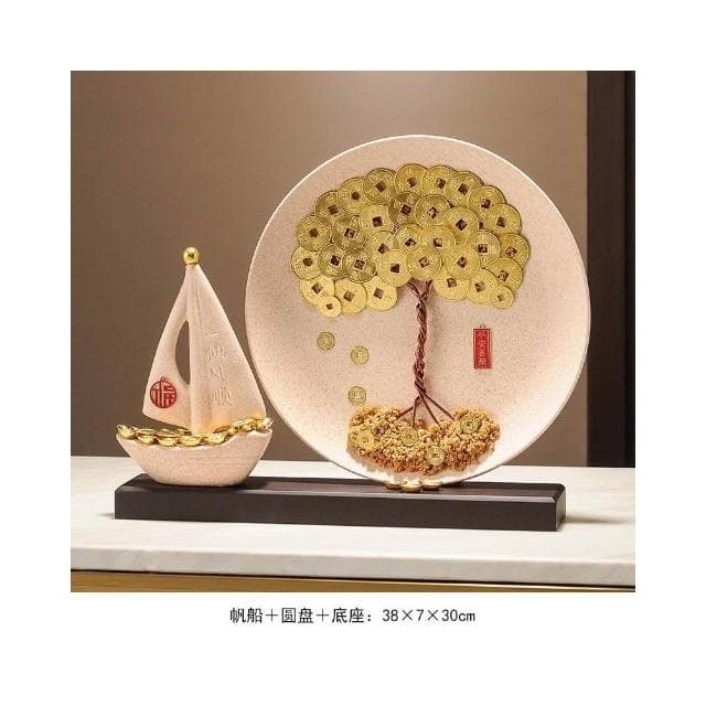 家和萬事興擺件 暖居客廳裝飾品 電視櫃酒櫃擺件 喬遷搬家禮物 玄關裝飾 居家裝飾 新屋送禮 收銀台裝