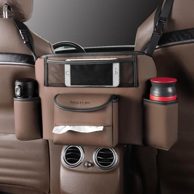 車上收納袋掛袋車上椅背網兜餐物袋車內防兒童裝飾收納用品大全