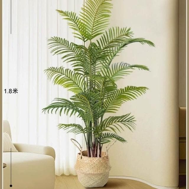 【未晚家居館】 仿真植物散尾葵客廳落地盆栽室內大型仿生花假樹輕奢綠植裝飾擺件