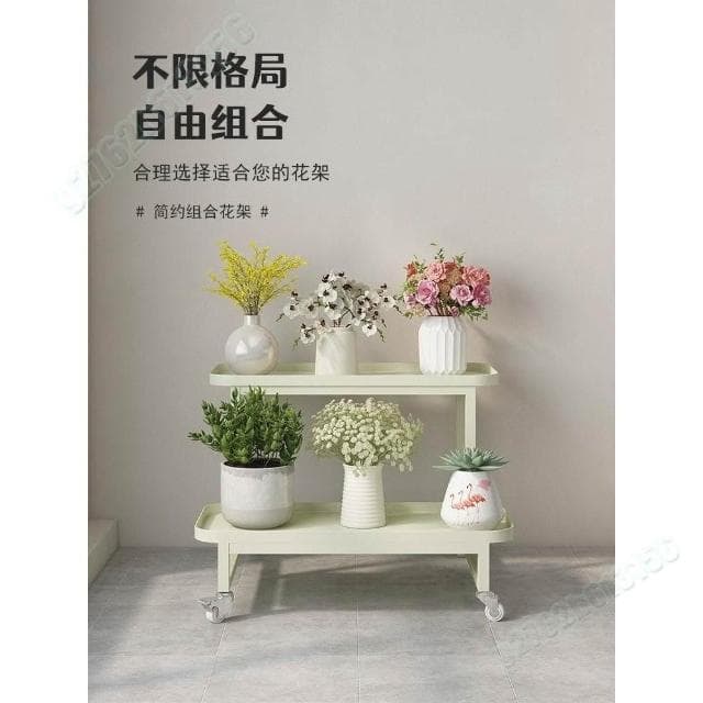 梯形托盘花架 铁艺花架 阶梯型式 室内阳台移动花架 客厅植物多层花盆 盆栽架 多層花架 落地置物架子