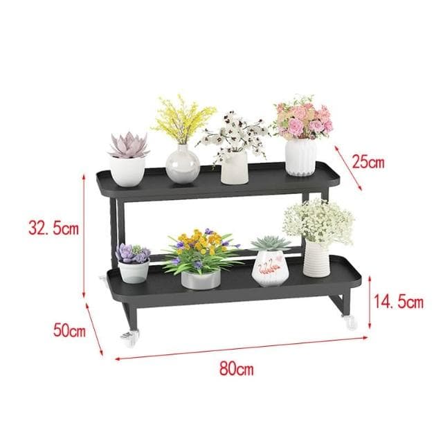 梯形托盘花架 铁艺花架 阶梯型式 室内阳台移动花架 客厅植物多层花盆 盆栽架 多層花架 落地置物架子