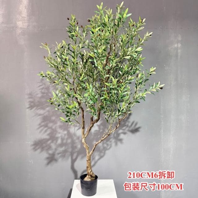 百信百貨 免運 仿真樹橄榄樹北歐風家居落地仿真植物盆栽假樹室內人造景觀盆景