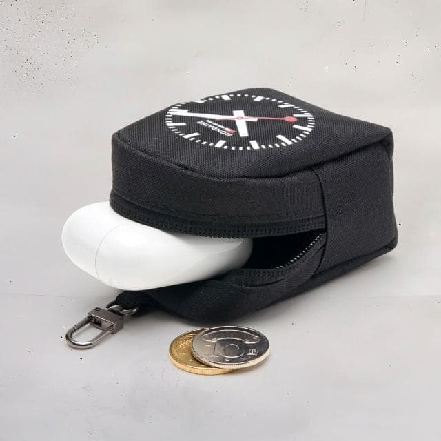 【MONDAINE 瑞士國鐵】Petite迷你吊飾小包/耳機包/零錢包/鑰匙包 - 灰色