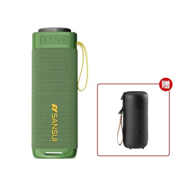 SANSUI 山水 漫遊者藍芽喇叭【好勢露營】酷洛黑SR-X6K/炫綠青SR-X6G低音炮戶外藍芽音響戶外音響 隨身喇叭