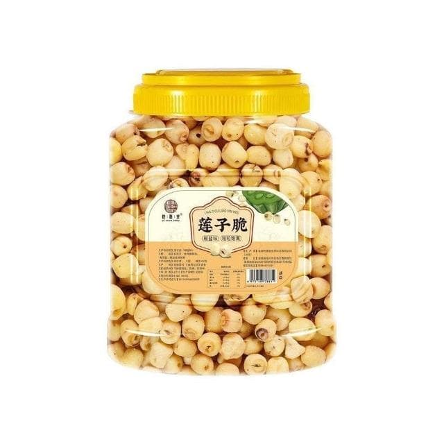 明明甄選 卽食蓮子脆原味罐裝香酥脆蓮子幹去芯無芯脫水果蔬菜幹新貨小00