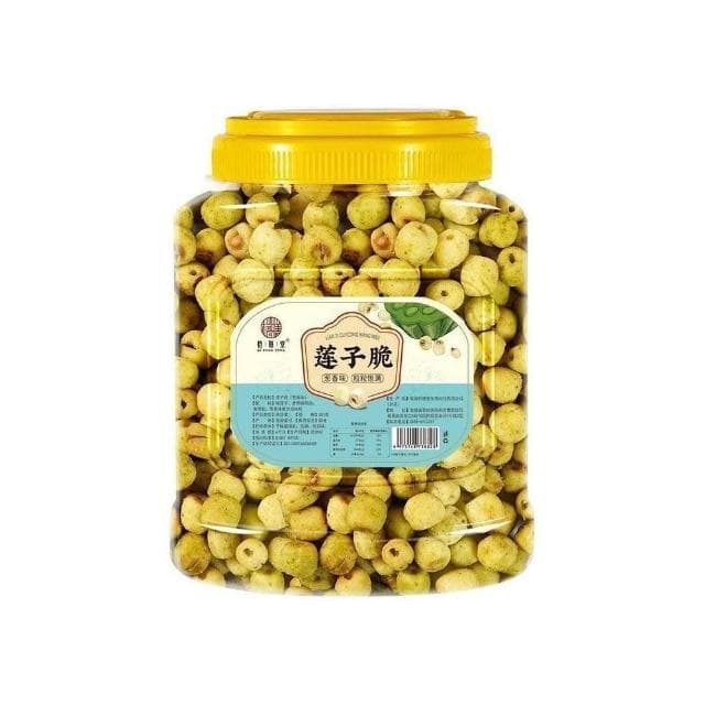 明明甄選 卽食蓮子脆原味罐裝香酥脆蓮子幹去芯無芯脫水果蔬菜幹新貨小00
